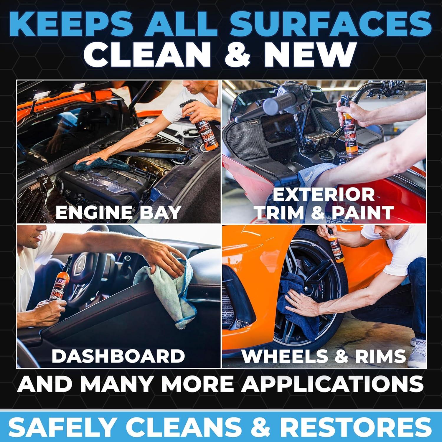 Limpiador Multiusos Flowgenix 473ml para Autos y Muebles