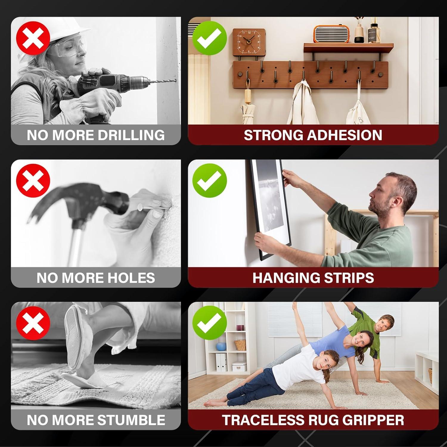 Cinta Nano Doble Cara Navona 70 Pcs 1 y 2 Pulgadas Transparente