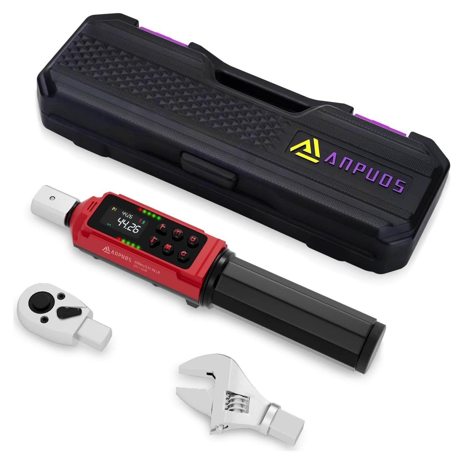 Llave de Torque Digital ANPUDS 0.9-60 Nm Ajustable 3/8"