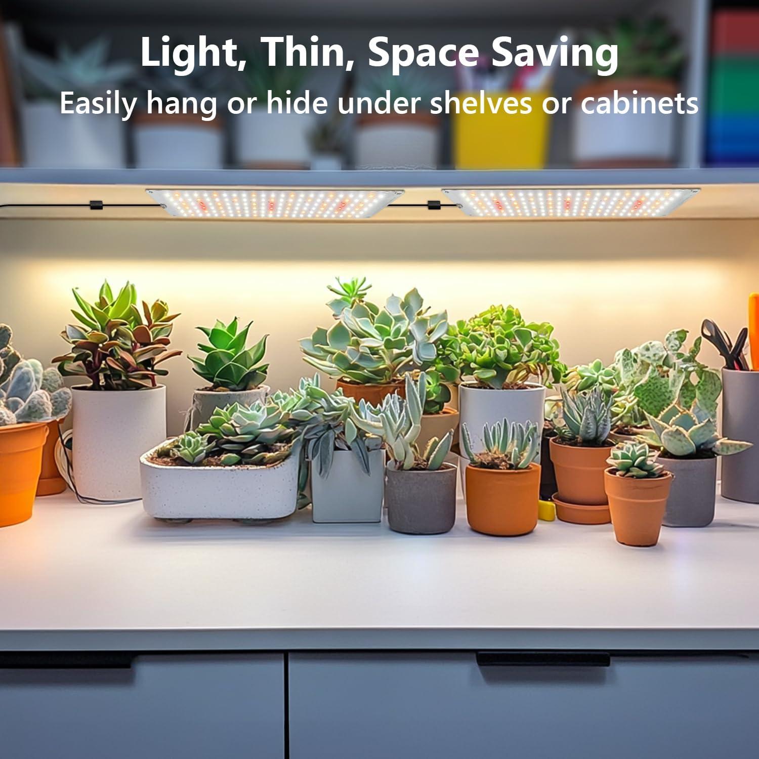 Luces de Crecimiento Garpsen 24W Espectro Completo 2 Paneles