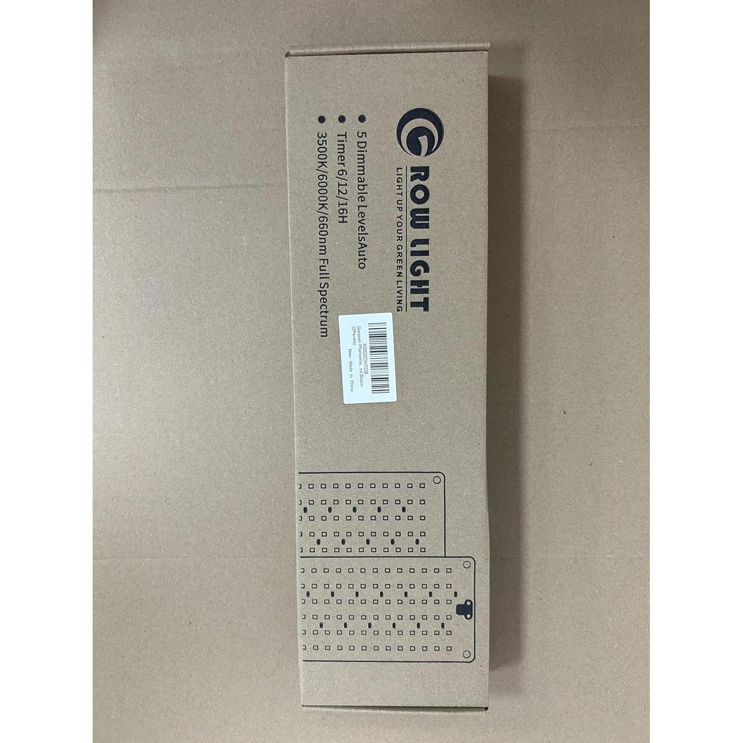 Luces de Crecimiento Garpsen 24W Espectro Completo 2 Paneles