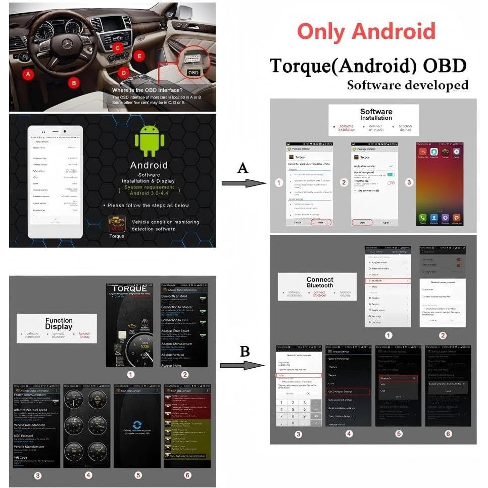 Escáner OBD2 Vgate iCar Pro Bluetooth 3.0 para Android