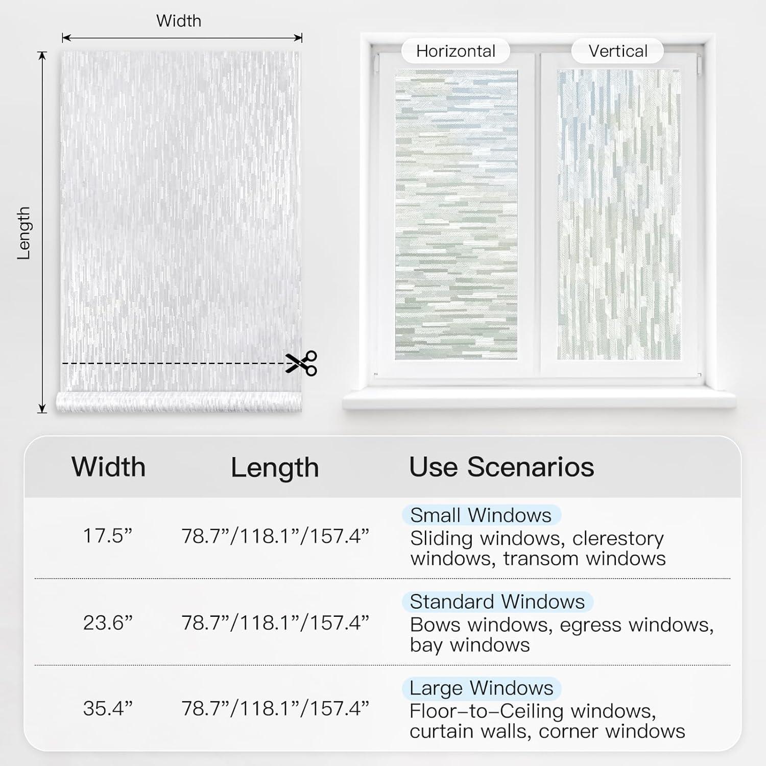 Película de Privacidad DOWELL 44.5x150 cm Vinilo Esmerilado