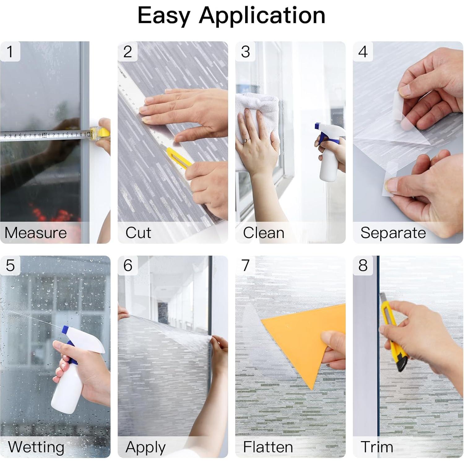 Película de Privacidad DOWELL 44.5x150 cm Vinilo Esmerilado