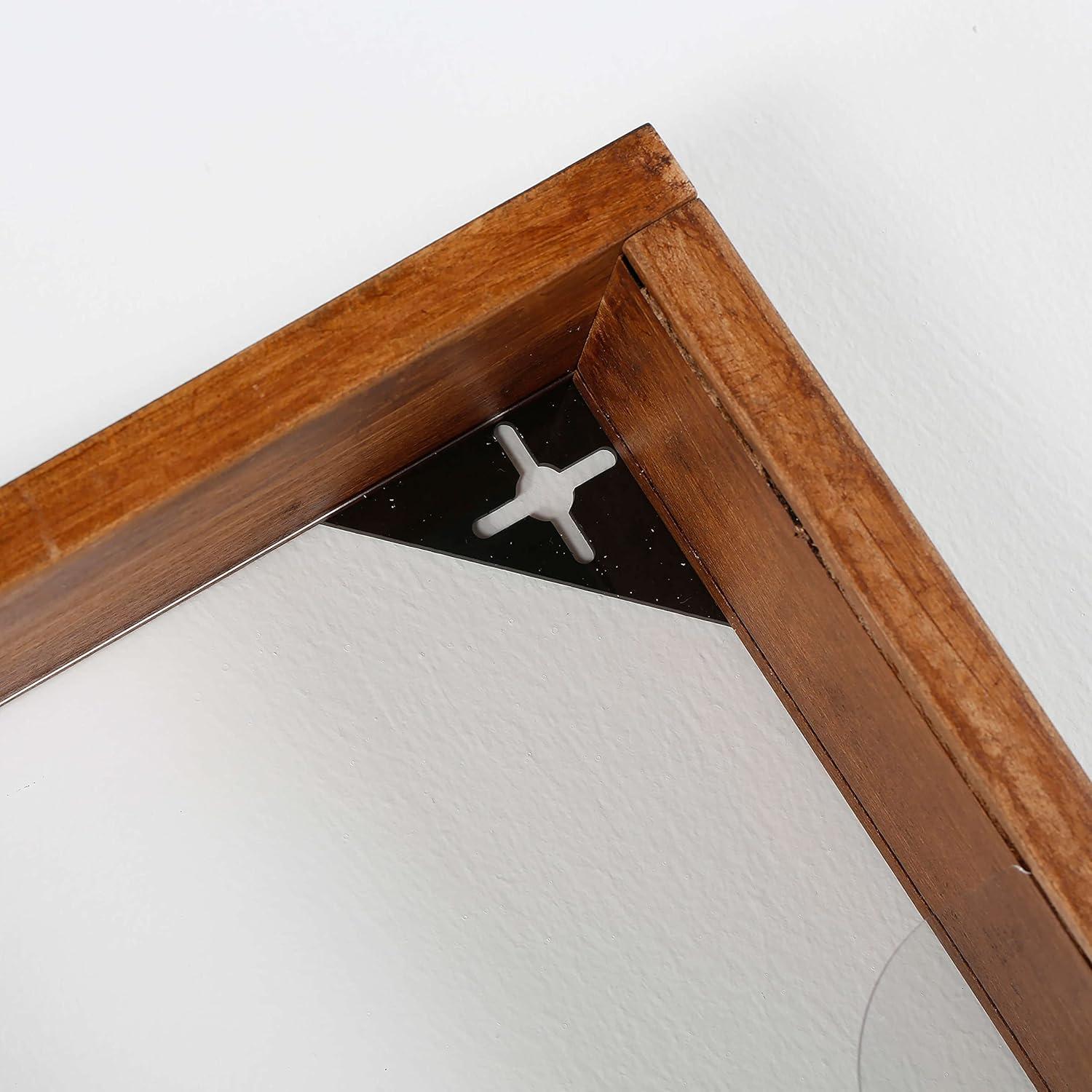 Soporte de Revistas de Pared M&T Displays Madera Oscura 2x5 Bolsillos