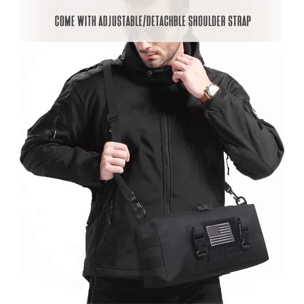 Bolsa Táctica WYNEX Molle Verde Militar 5L con Correa