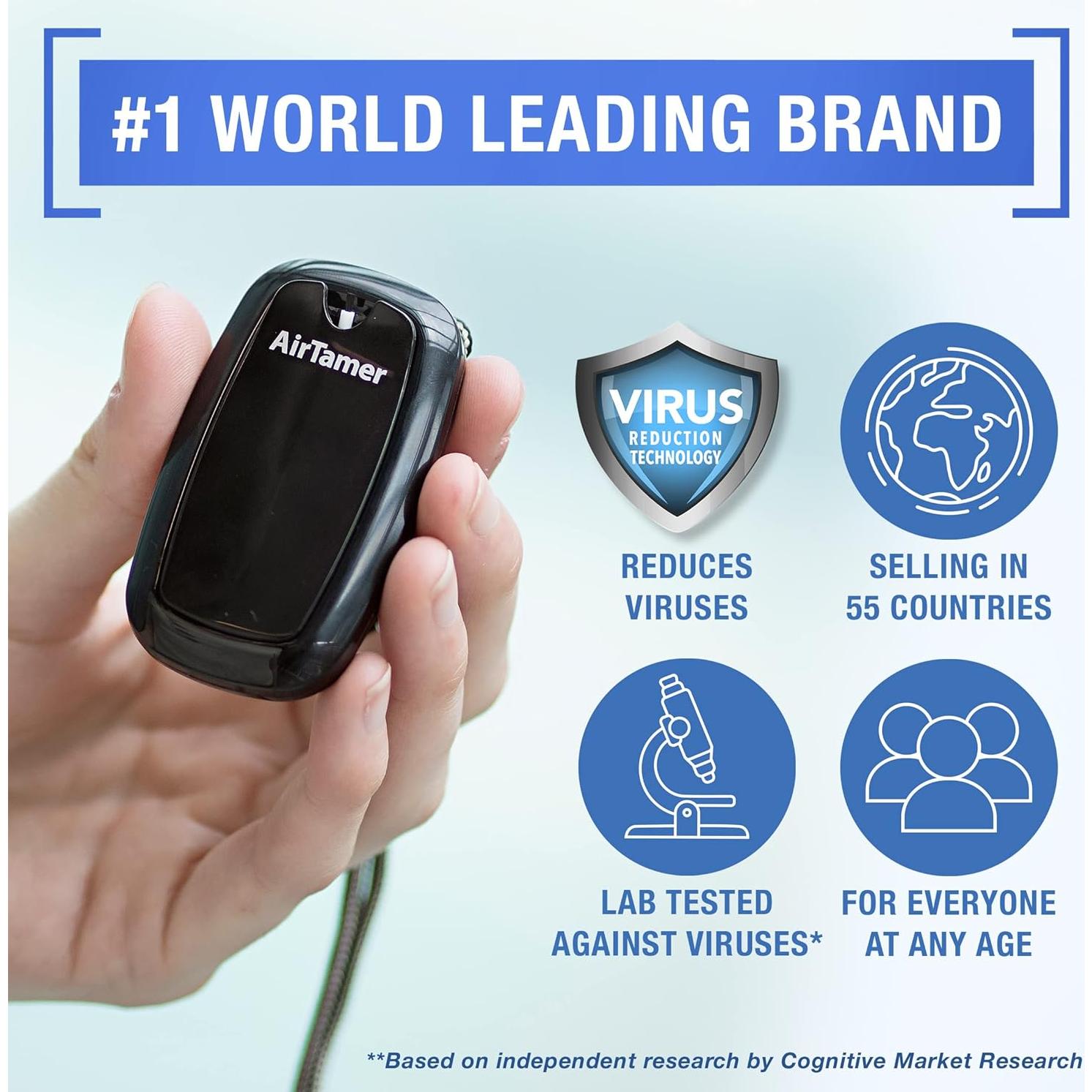 Purificador de Aire Portátil AirTamer A315 Recargable Negro