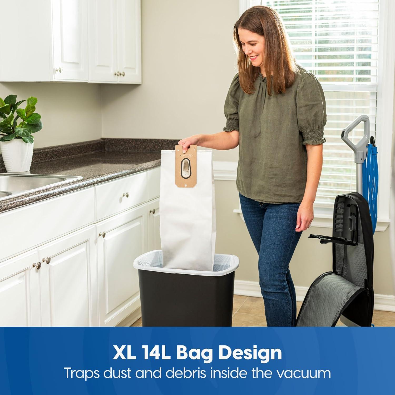 Aspiradora Vertical Vacmaster UB0402 Ultra-Ligera 14L con Luz LED