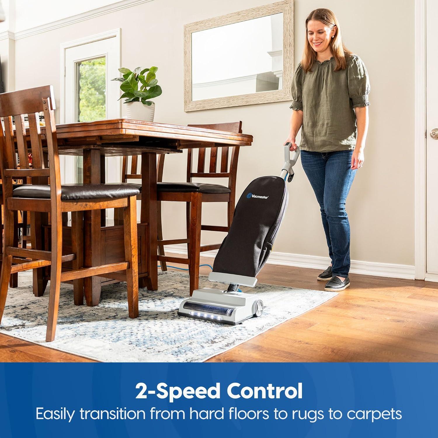 Aspiradora Vertical Vacmaster UB0402 Ultra-Ligera 14L con Luz LED