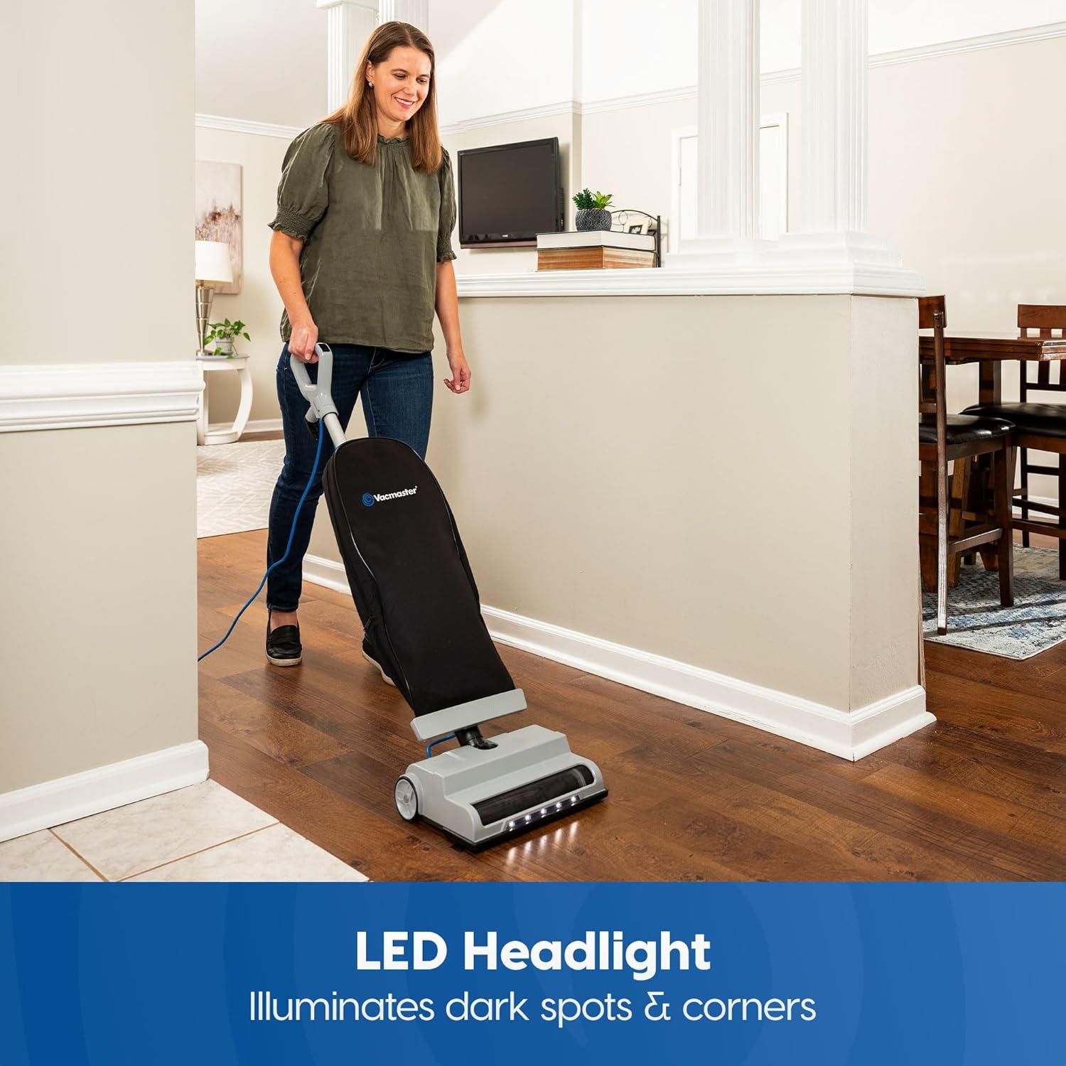 Aspiradora Vertical Vacmaster UB0402 Ultra-Ligera 14L con Luz LED
