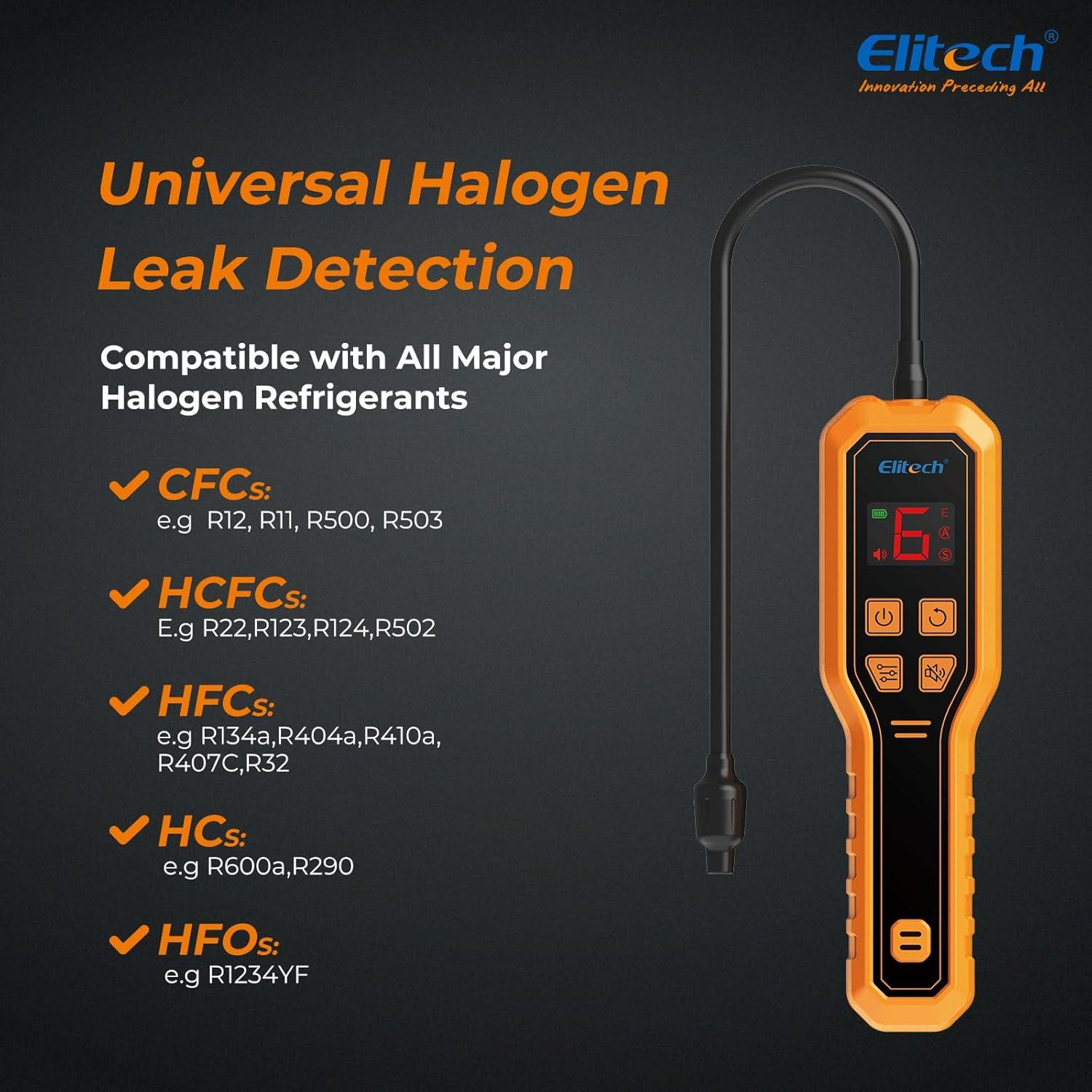 Detector de Fugas de Refrigerante Elitech ELD-210 R134A R410A