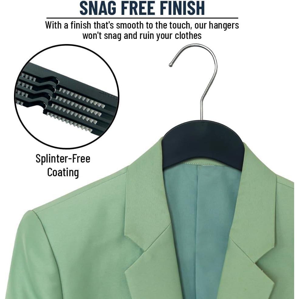 Perchas de Plástico Antideslizantes Perfectly Closeted - 6 Unidades