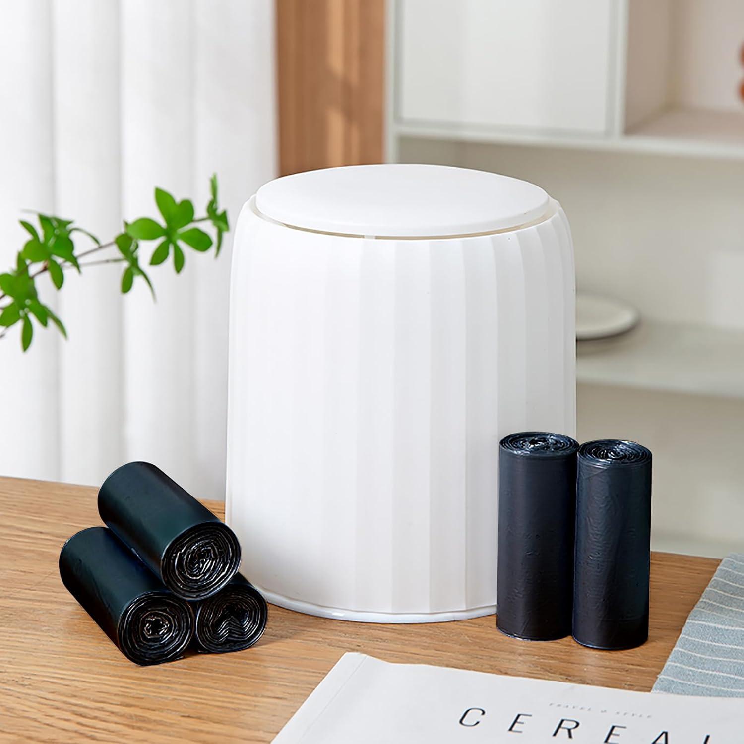 Mini Bolsas de Basura 0.5 Gal GWZiehory, 300 Unidades, Negro