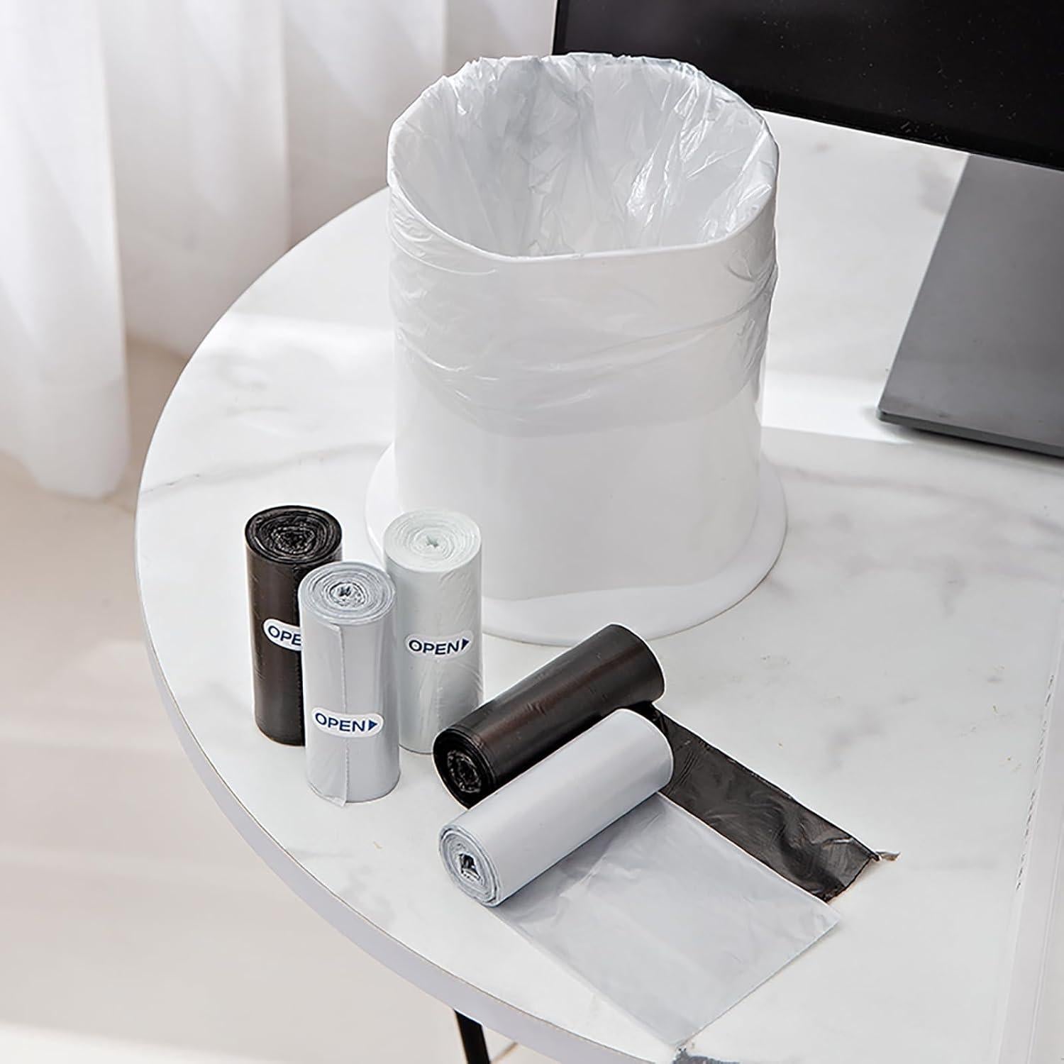 Mini Bolsas de Basura 0.5 Gal GWZiehory, 300 Unidades, Negro