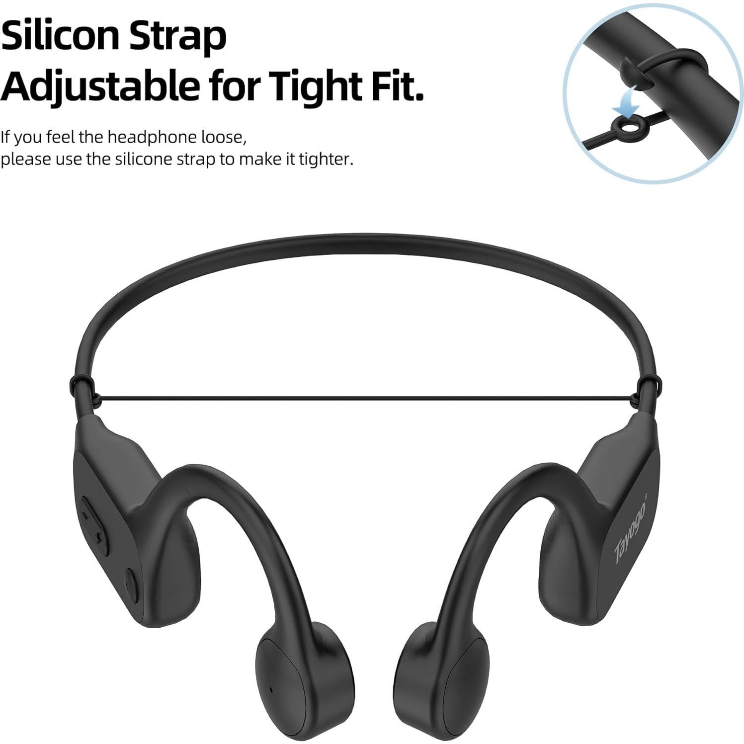 Auriculares Tayogo W26 Conducción Ósea Impermeables IPX8