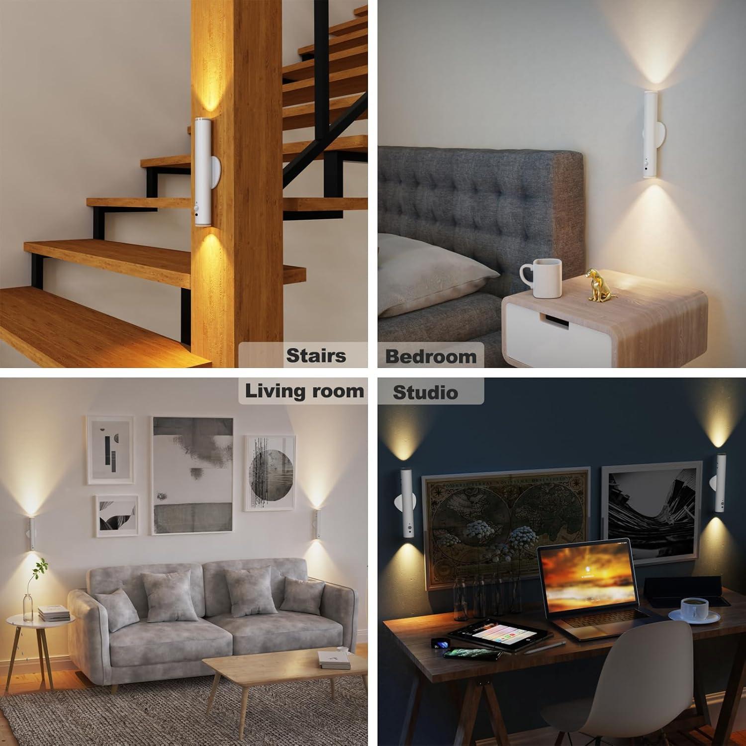 Aplique de Pared LED Recargable LYTARA con Control Remoto 1 pieza