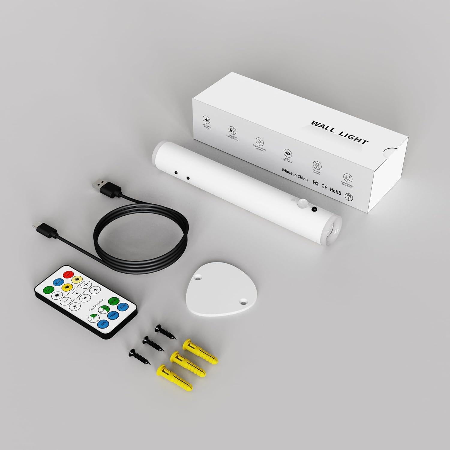 Aplique de Pared LED Recargable LYTARA con Control Remoto 1 pieza