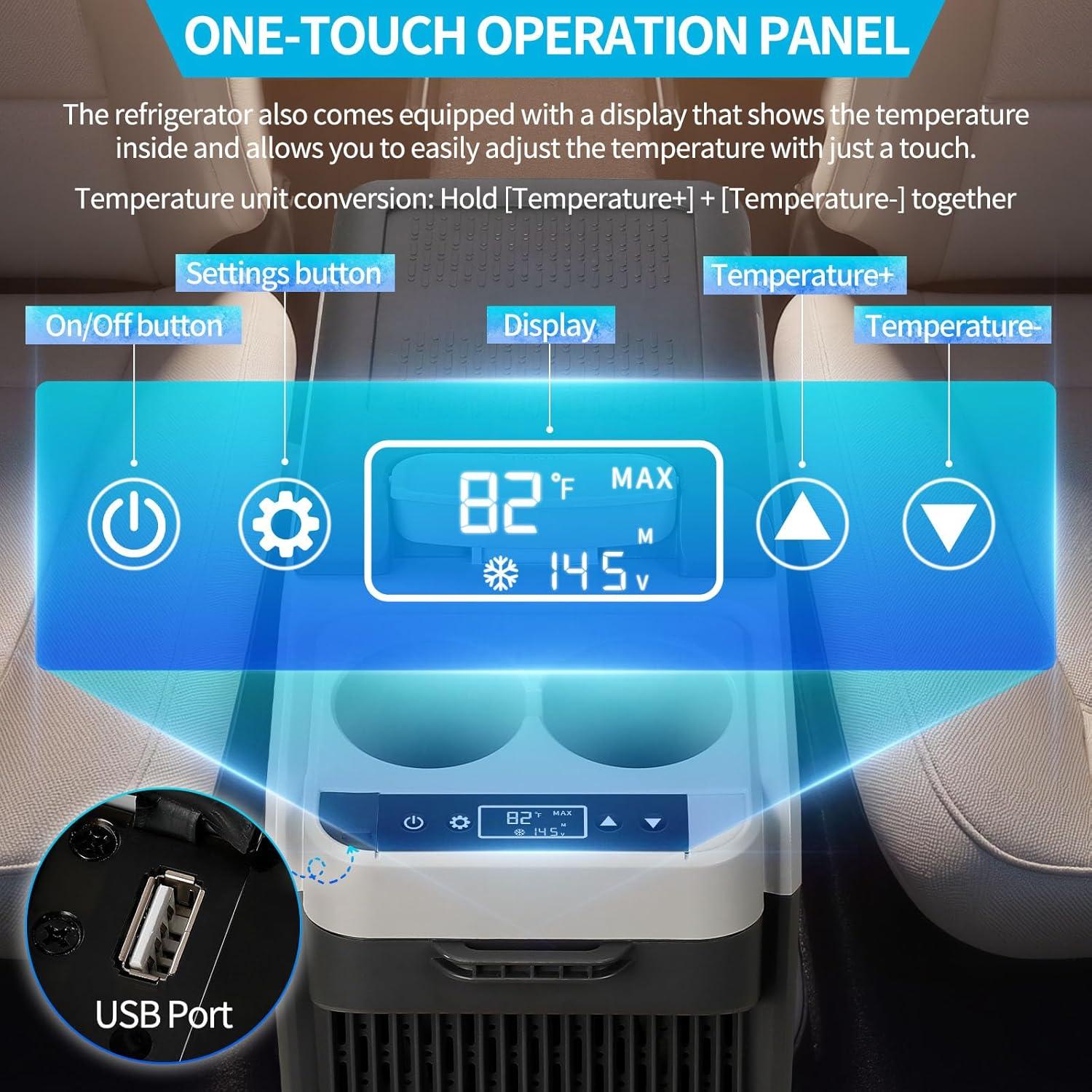 Nevera Portátil Eléctrica Tecnolove 16QT -20C a 10C para Coche