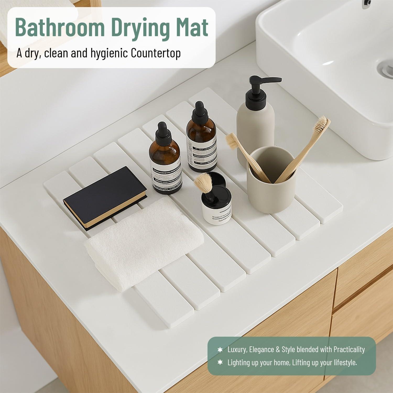 Alfombrilla de Secado de Piedra Ambrint 40.6x30.5cm Grado Alimenticio