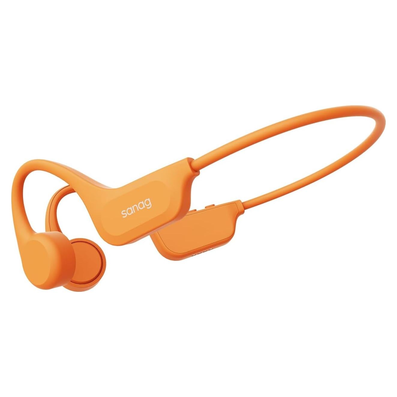 Sanag B60S Bone Conduction Headphones, Open Ear IPX8 Waterproof Swimming Earphones, Built-in 64GB Memory MP3 Player Headset, Wireless Bluetooth 5.3 Sports Running Cycling Earbuds