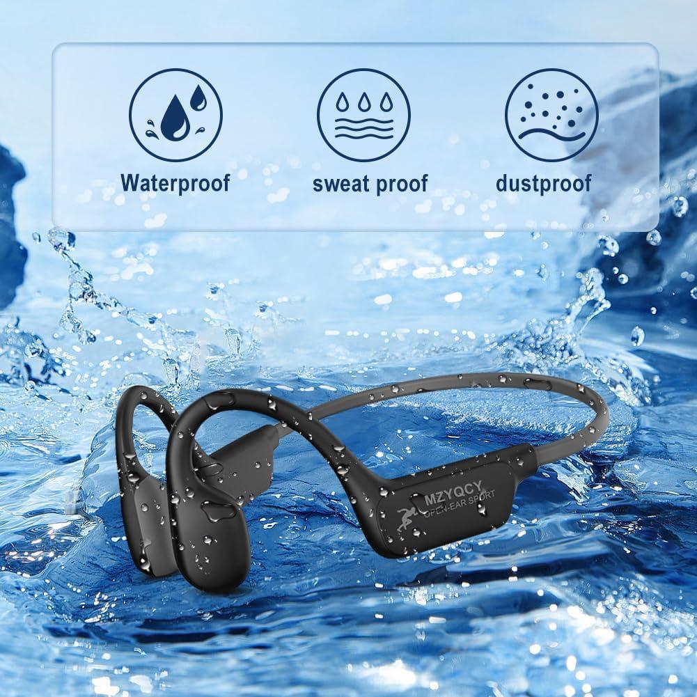 Auriculares Inalámbricos Bluetooth 5.4 MZYQCY A28 Conducción Ósea IPX6
