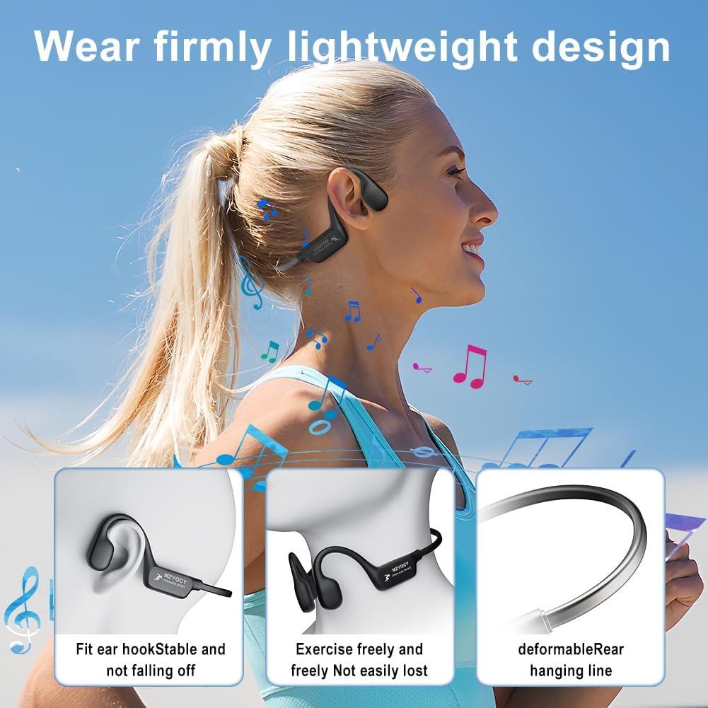 Auriculares Inalámbricos Bluetooth 5.4 MZYQCY A28 Conducción Ósea IPX6