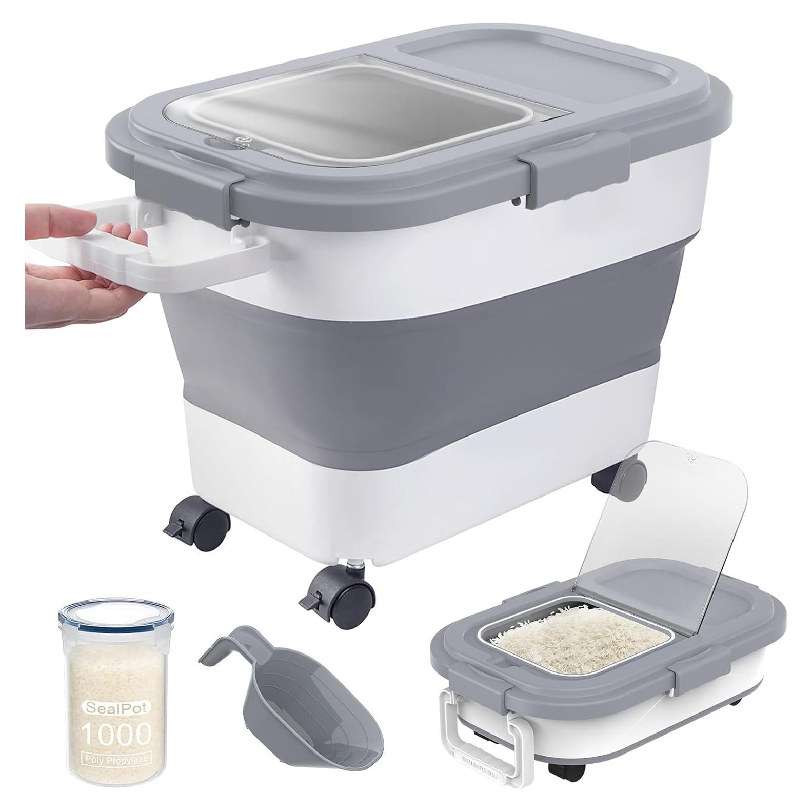 Contenedor de Almacenamiento de Alimentos HOYTAMDAR 20-30 lbs