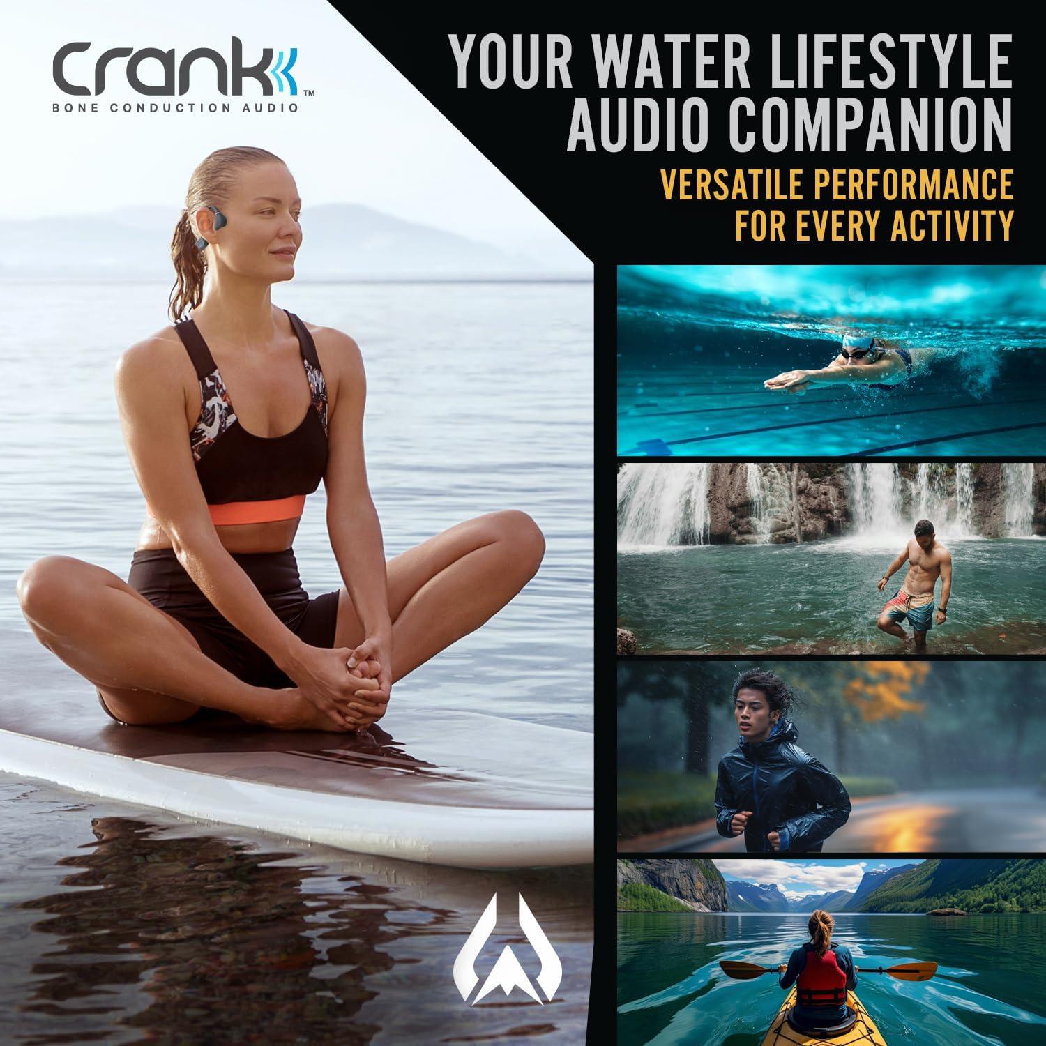 Auriculares de Conducción Ósea Wildhorn Crank Swim IPX8 Bluetooth
