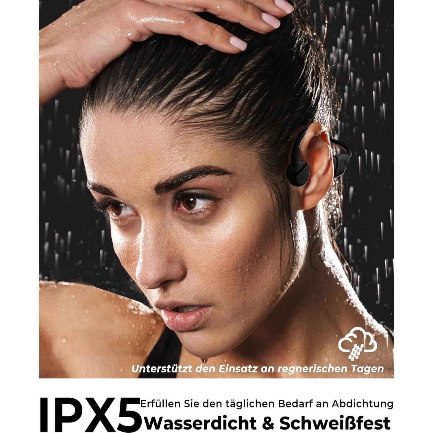 Auriculares de Conducción Ósea Bluetooth 5.3 Atopskins IPX5 9H