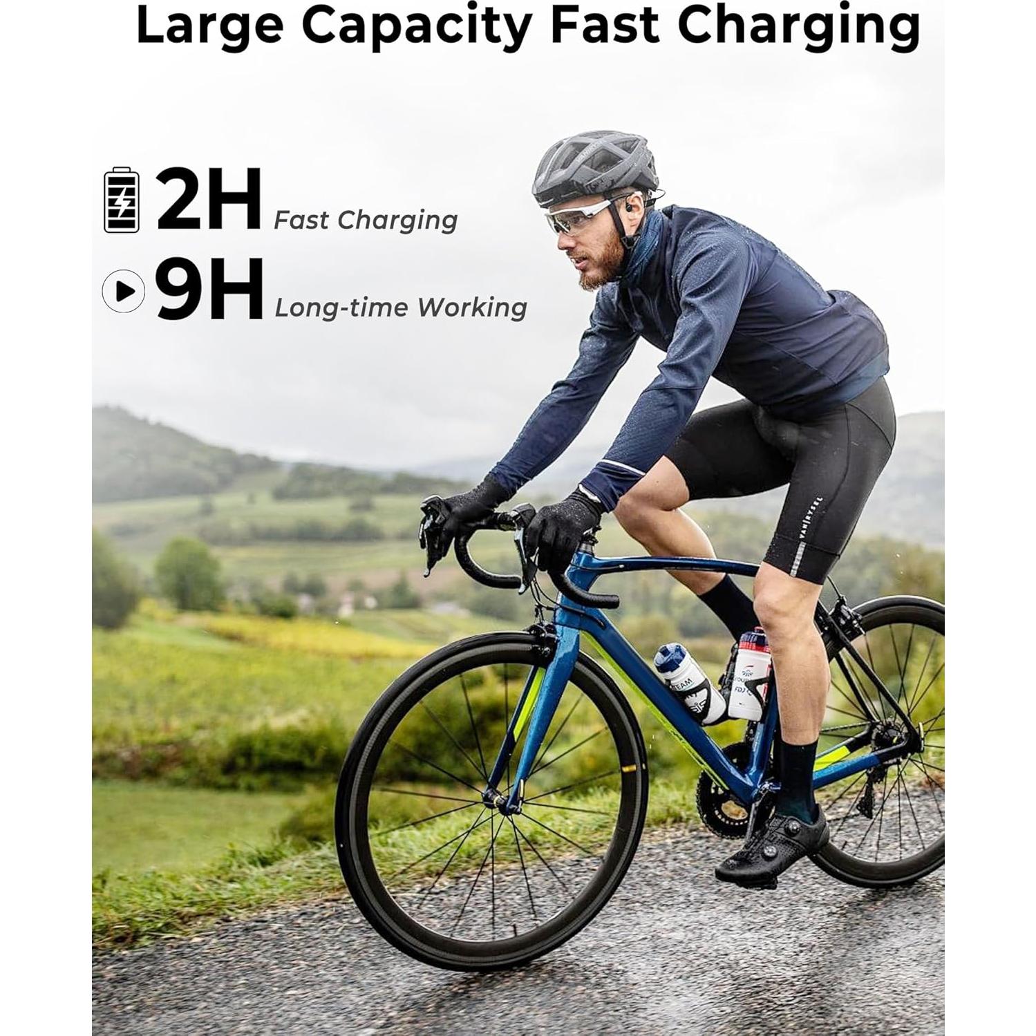 Auriculares de Conducción Ósea Bluetooth 5.3 Atopskins IPX5 9H