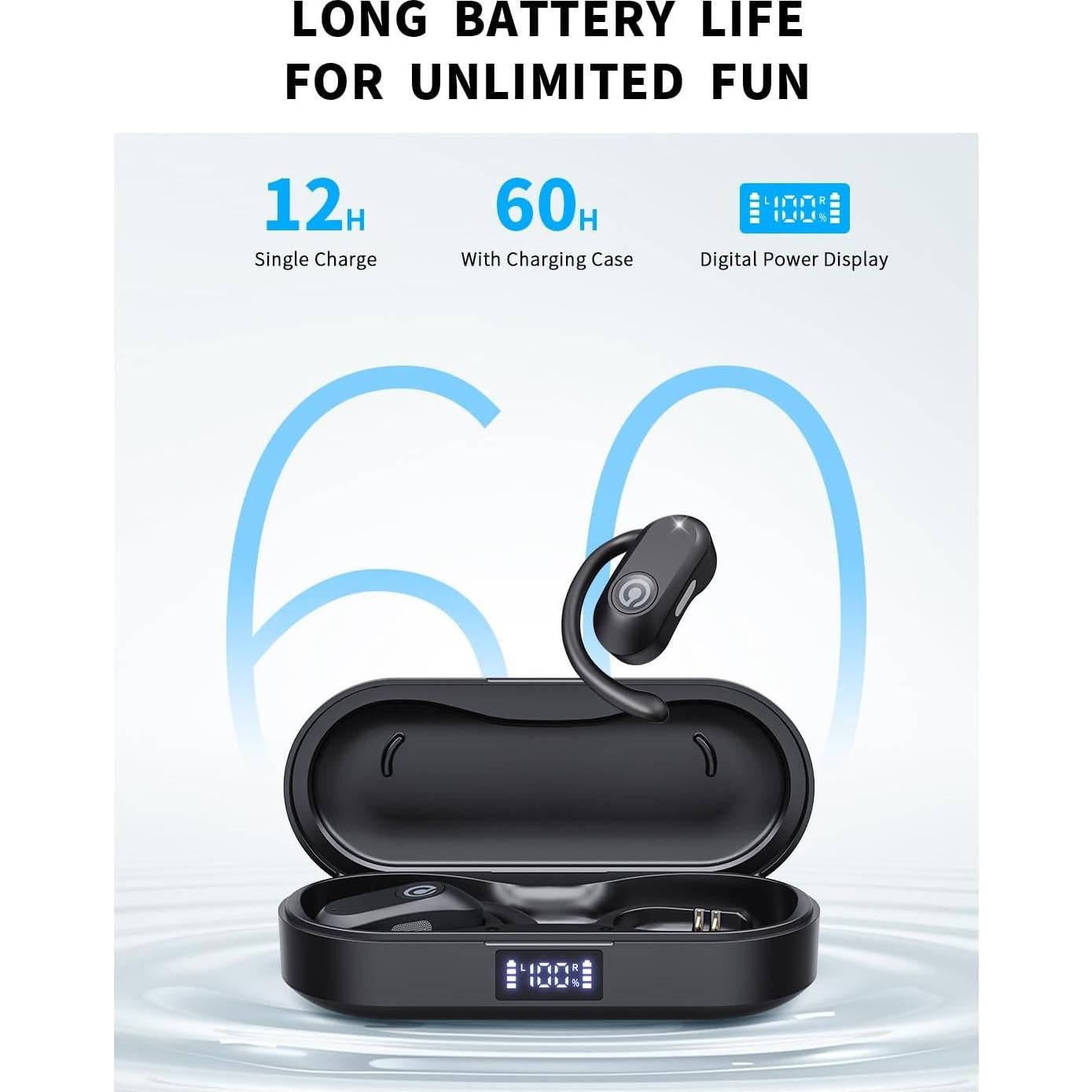 Auriculares CXK CT13 Inalámbricos Bluetooth 5.4 con 60h Batería