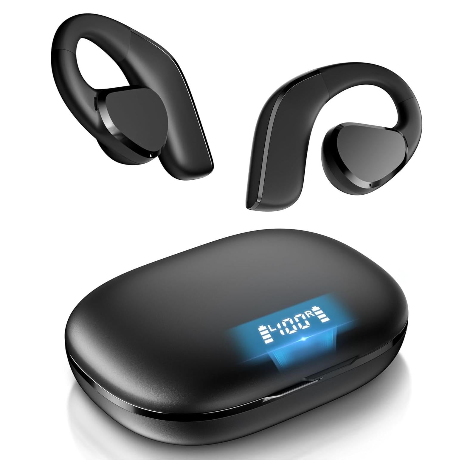 Auriculares TTQ Bluetooth 5.3 Inalámbricos Deportivos Gris