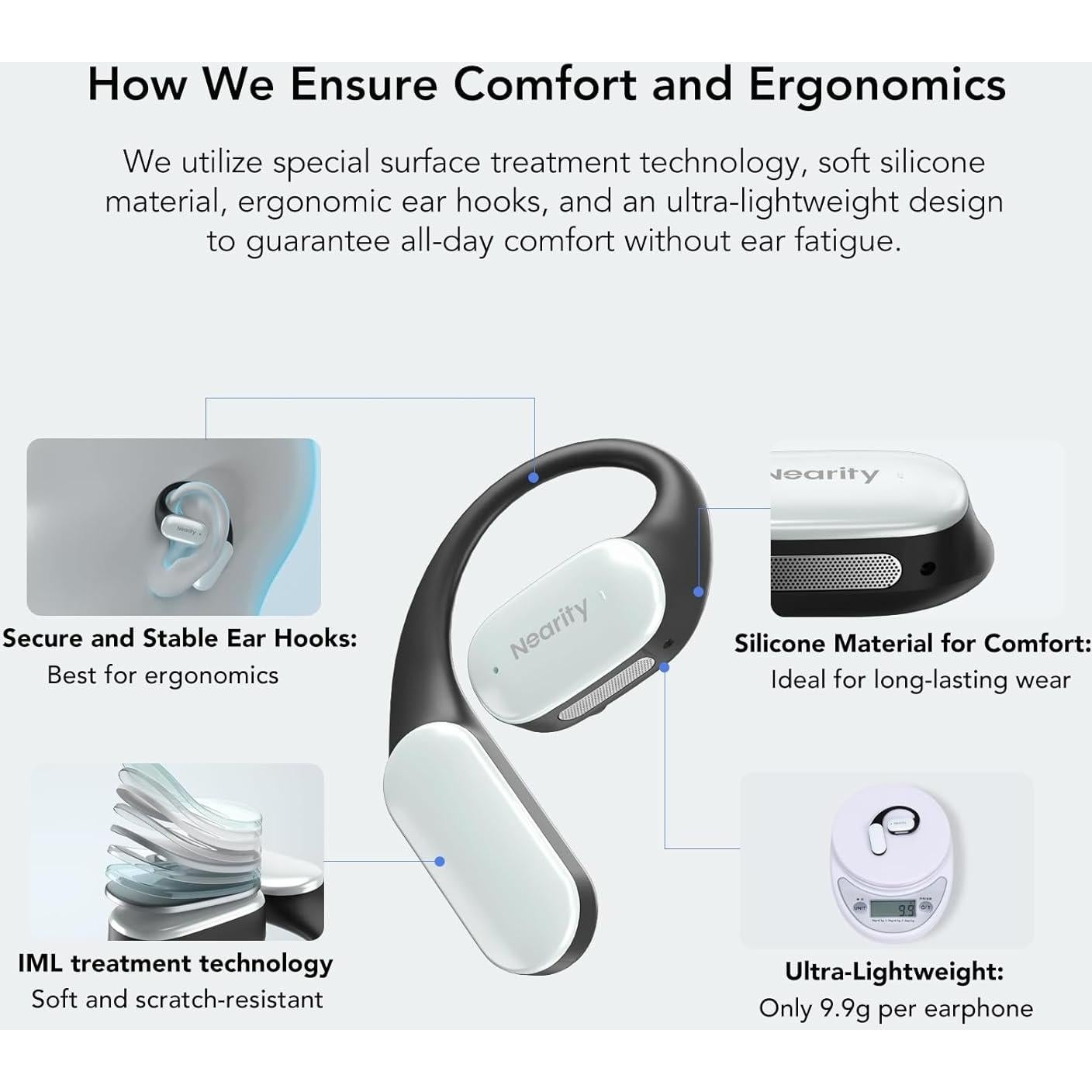 Auriculares Inalámbricos MemPod Fit 2 Bluetooth 5.3 Blanco