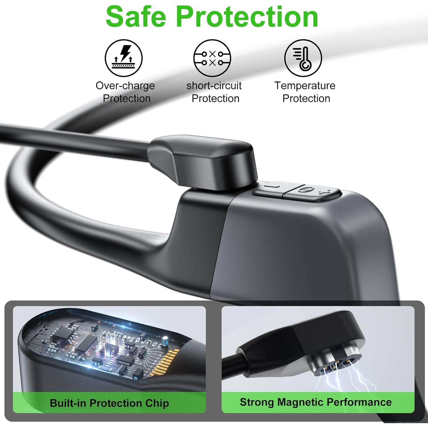 Cable de Carga Magnético USB 4 Pines para Shokz OpenSwim Pro S710 - 2 Pack 1.01m