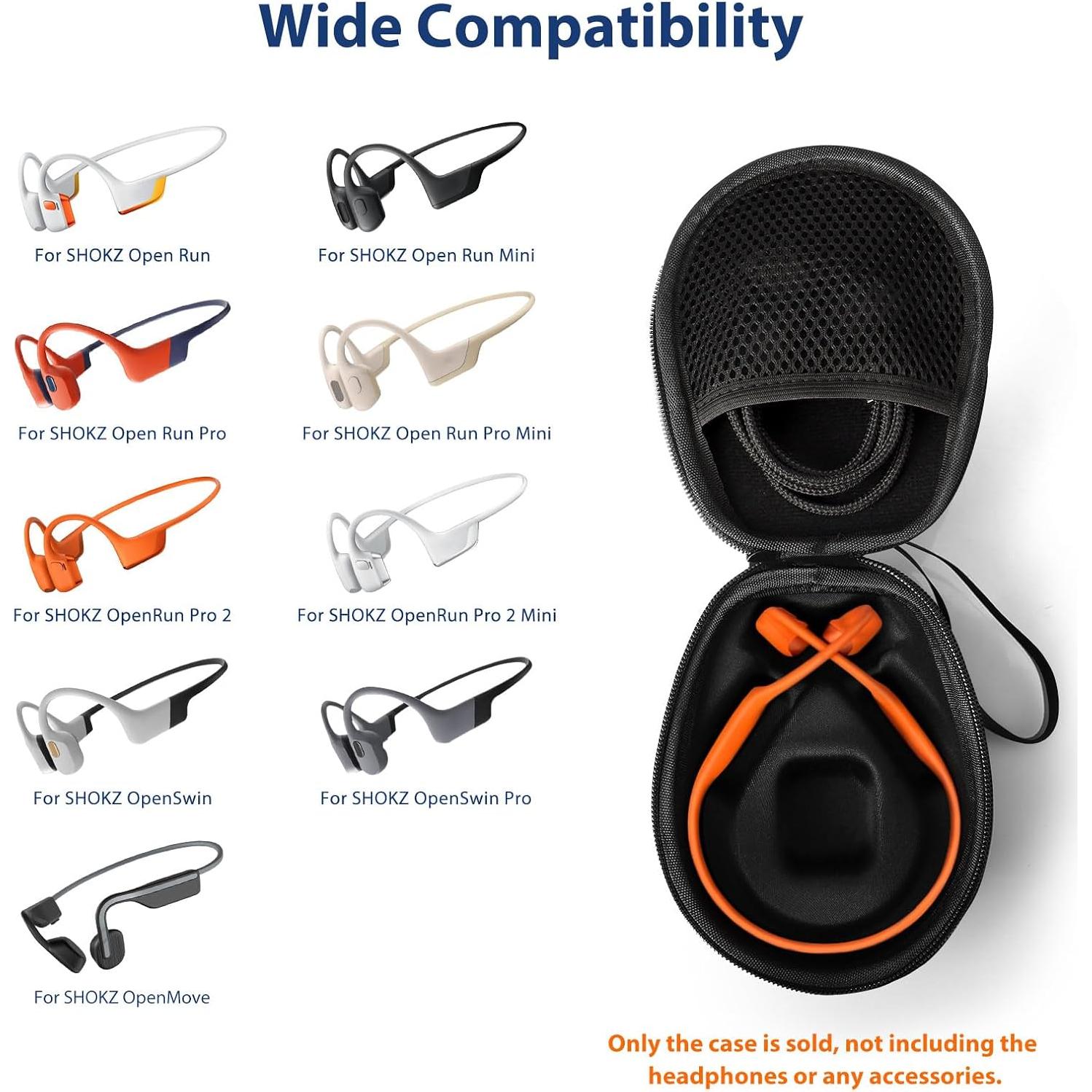 Funda Dura iMangoo para Auriculares SHOKZ OpenRun Pro 2 Negra