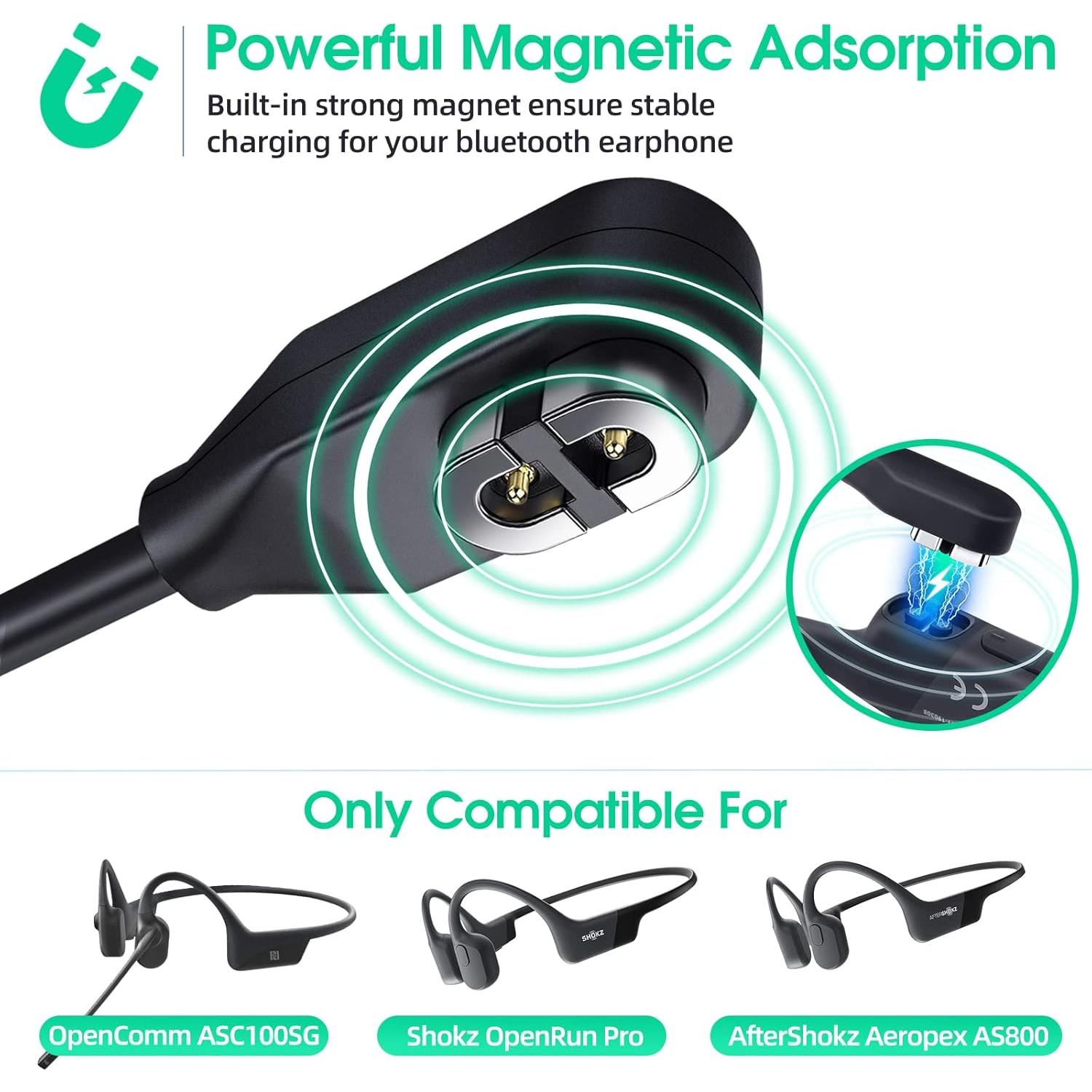 Paquete de 2 Cables de Carga Magnéticos 1.83m para AfterShokz