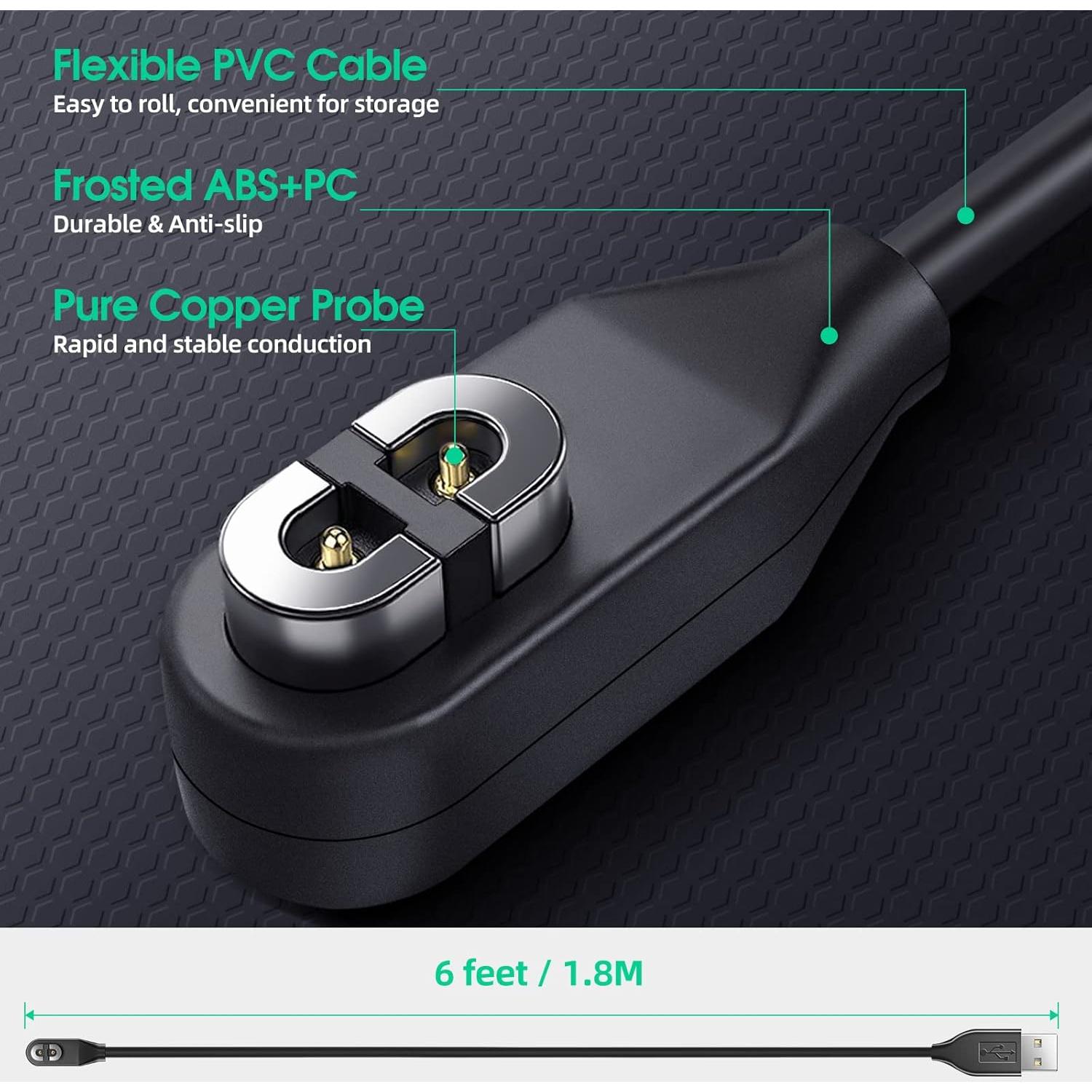 Paquete de 2 Cables de Carga Magnéticos 1.83m para AfterShokz