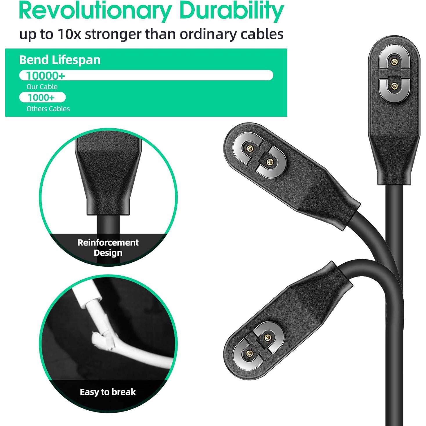 Paquete de 2 Cables de Carga Magnéticos 1.83m para AfterShokz