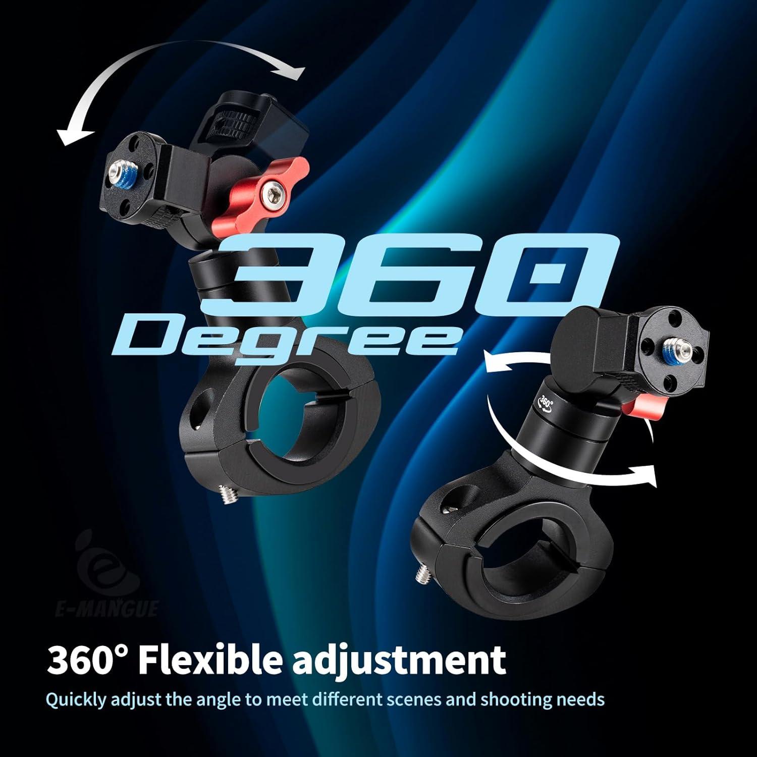 Soporte de Manillar para Bicicleta E-Mangue Ajustable 360°