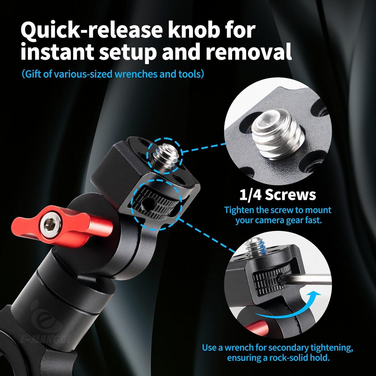 Soporte de Manillar para Bicicleta E-Mangue Ajustable 360°