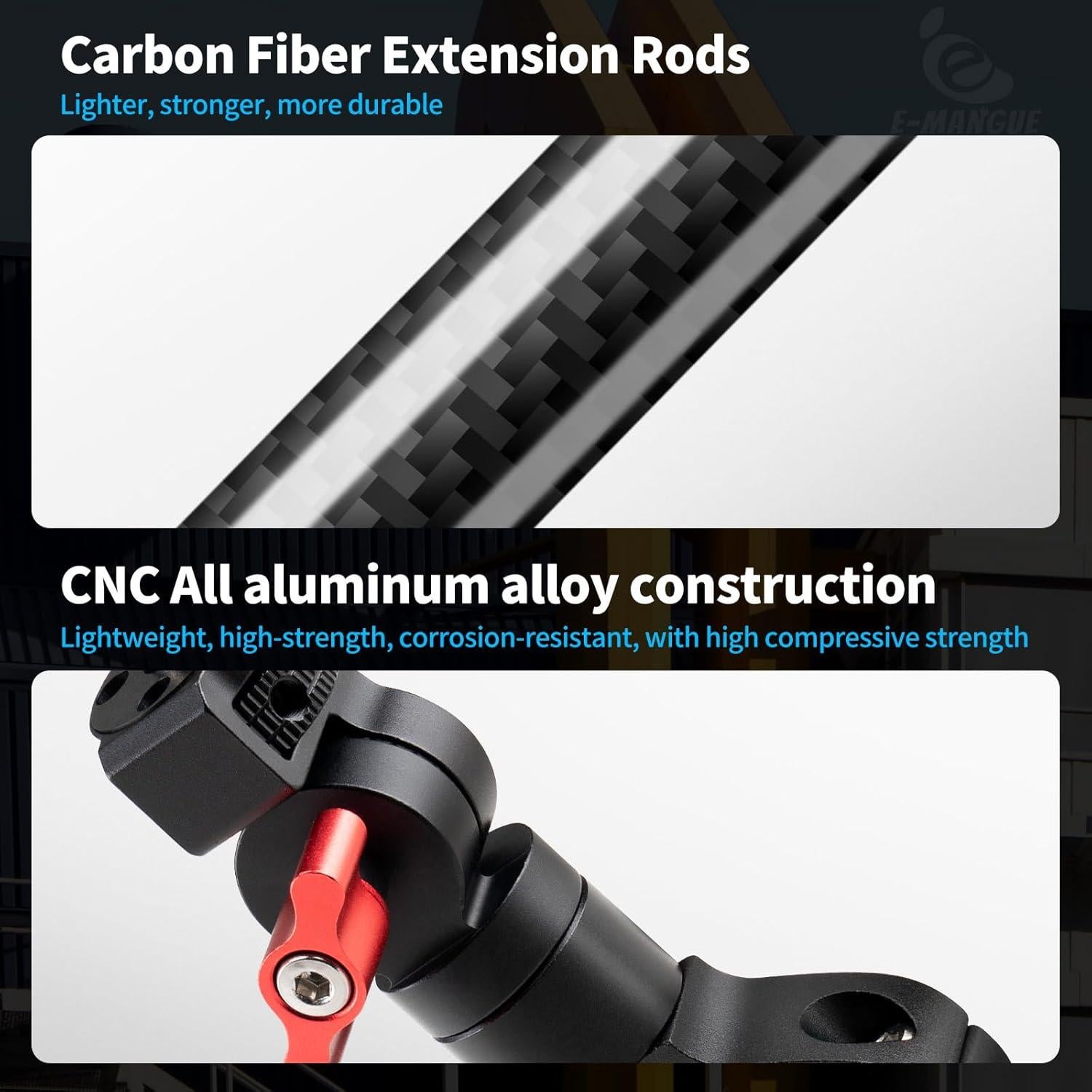 Soporte de Manillar para Bicicleta E-Mangue Ajustable 360°