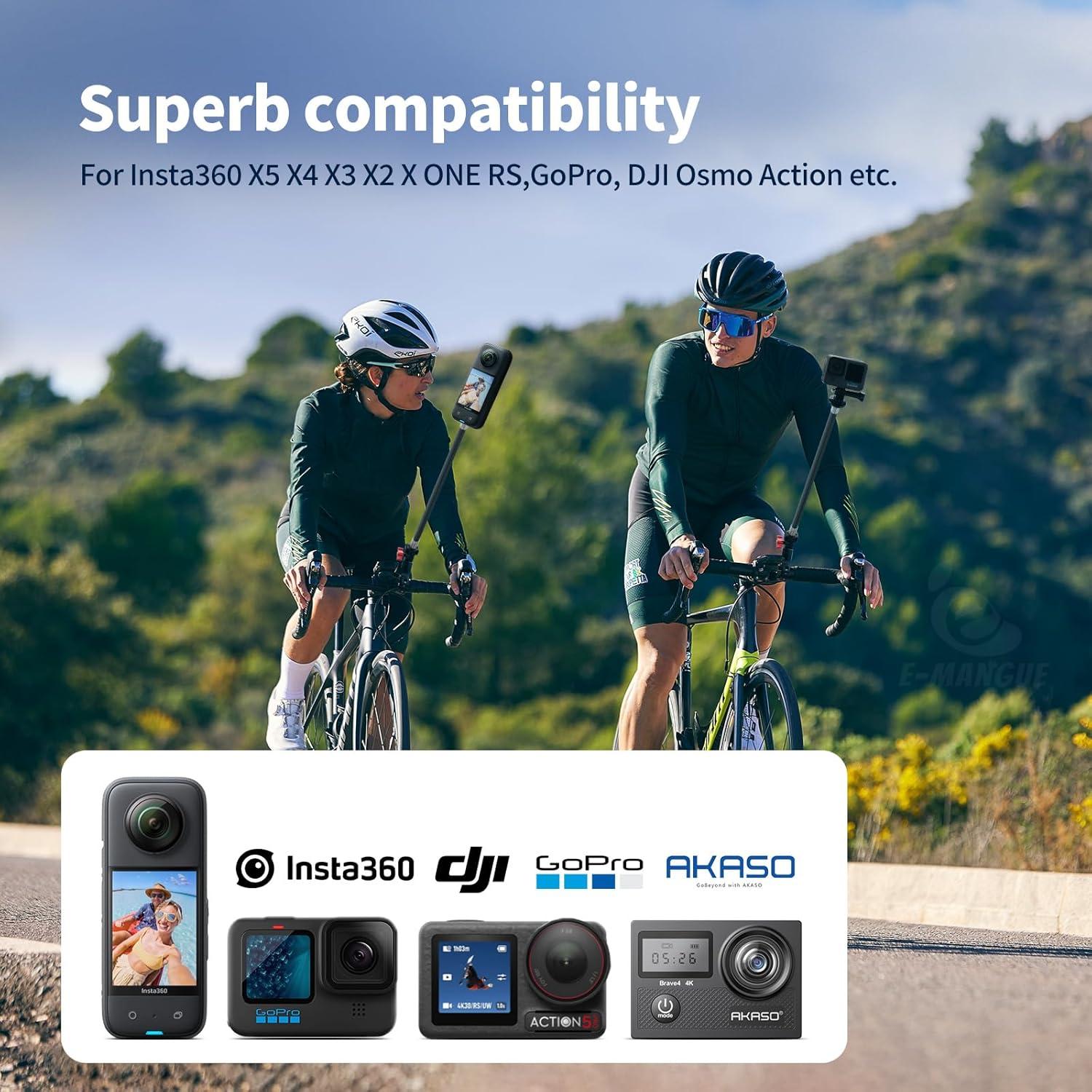 Soporte de Manillar para Bicicleta E-Mangue Ajustable 360°