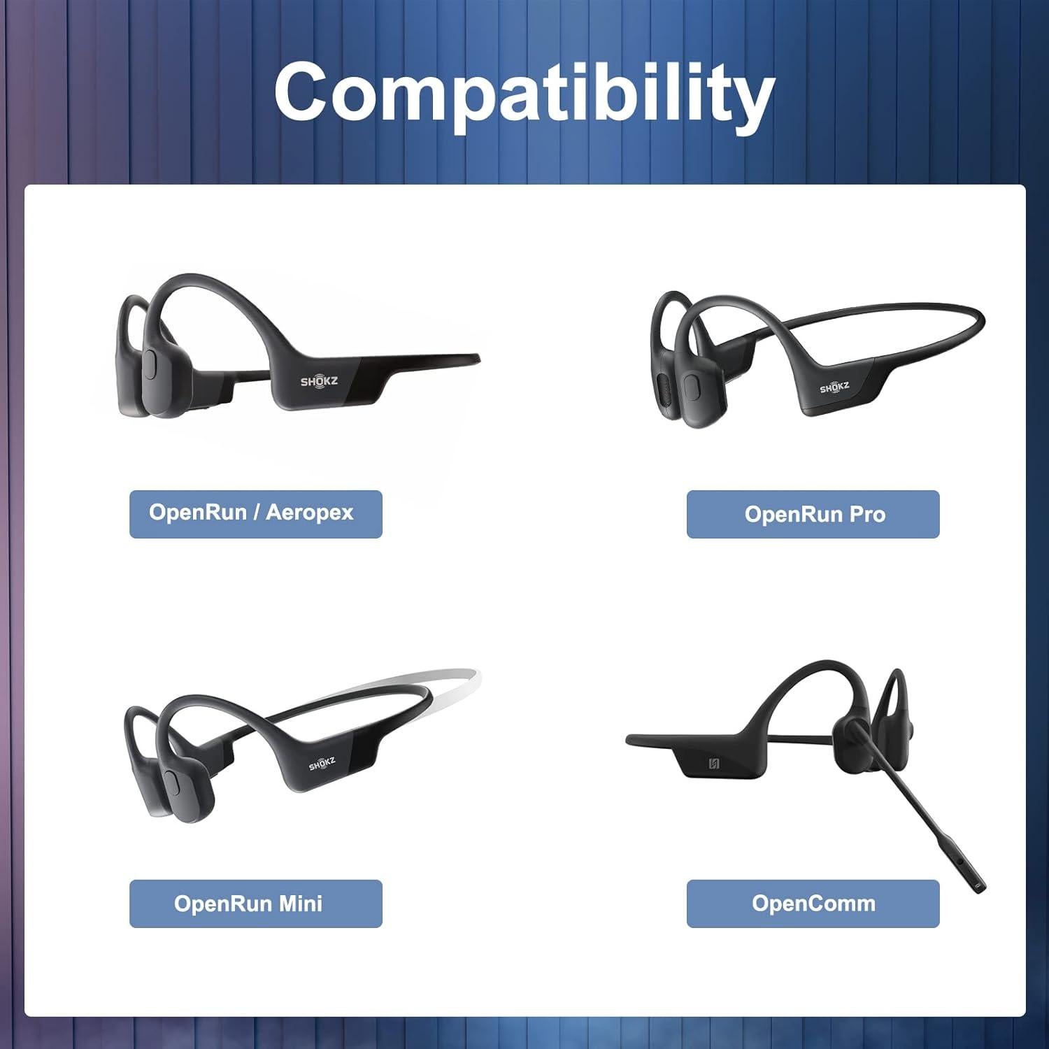 Cable de Carga 1m Seynli para AfterShokz Aeropex y OpenRun