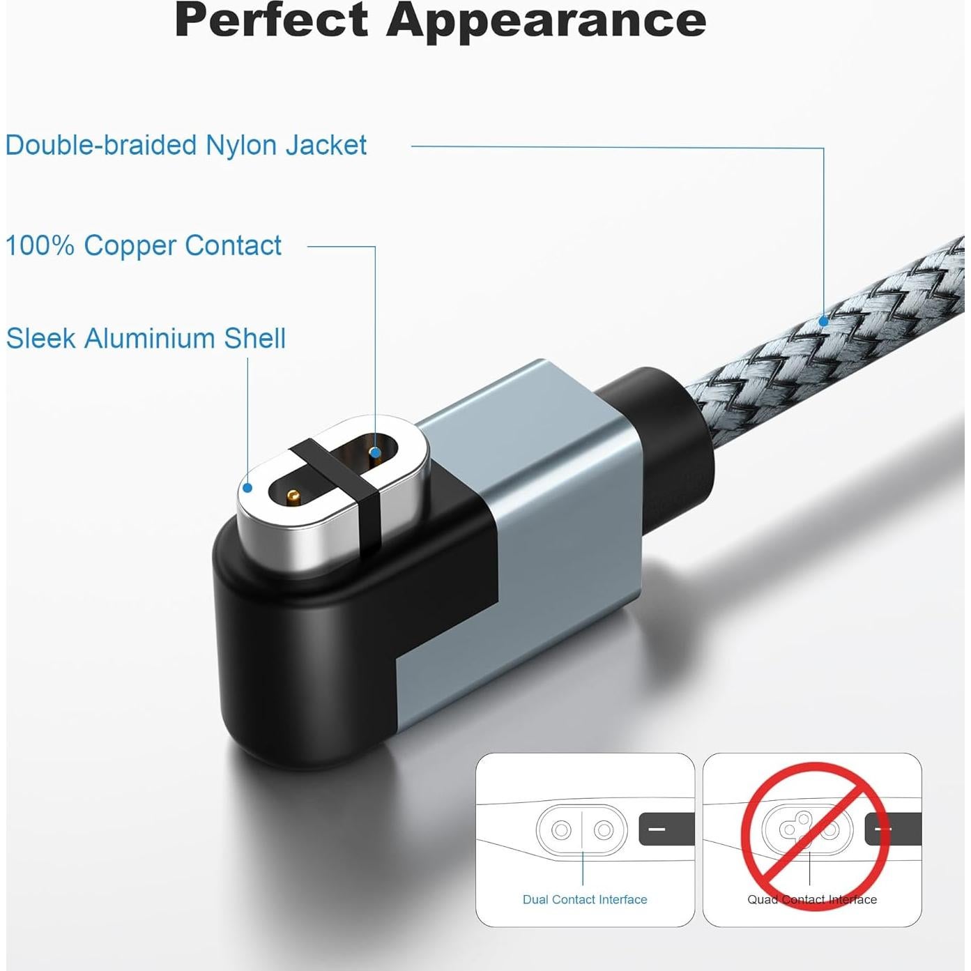 Cable de Carga Magnético RUXELY 1.2M para Auriculares Shokz