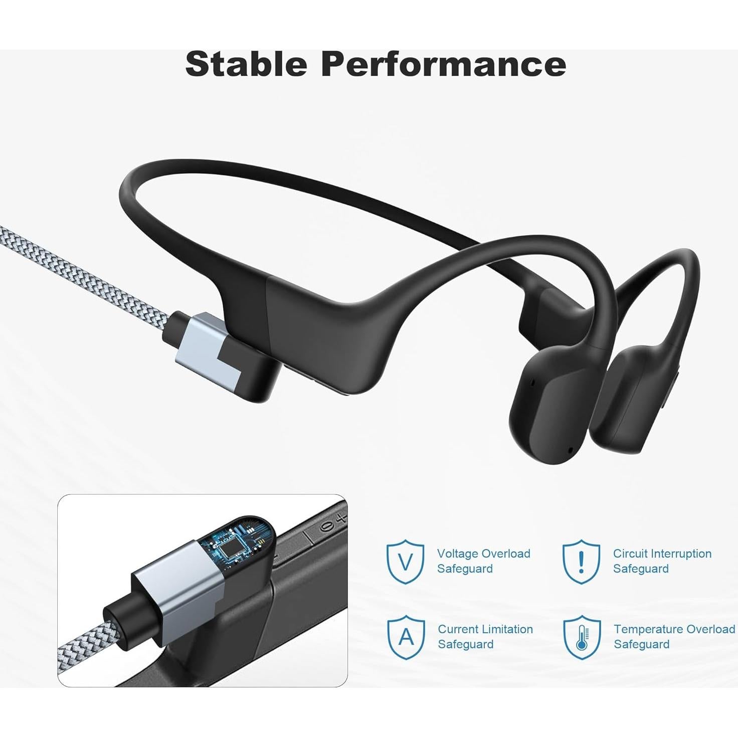 Cable de Carga Magnético RUXELY 1.2M para Auriculares Shokz