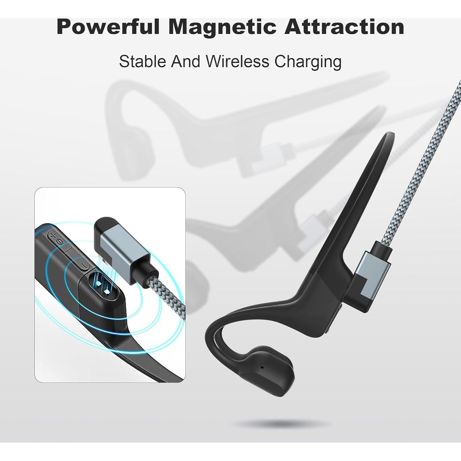 Cable de Carga Magnético RUXELY 1.2M para Auriculares Shokz