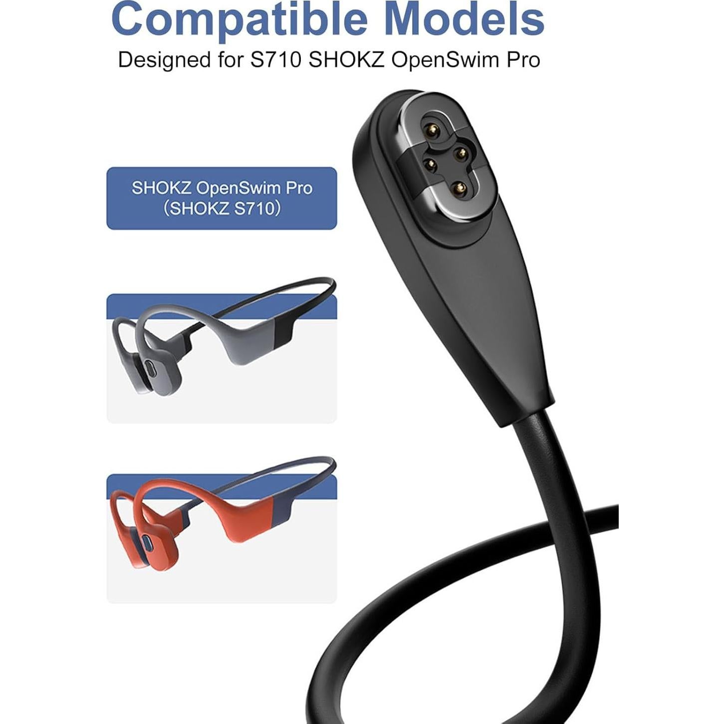 Paquete de 2 Cables de Carga Magnéticos Shokz S710 1m