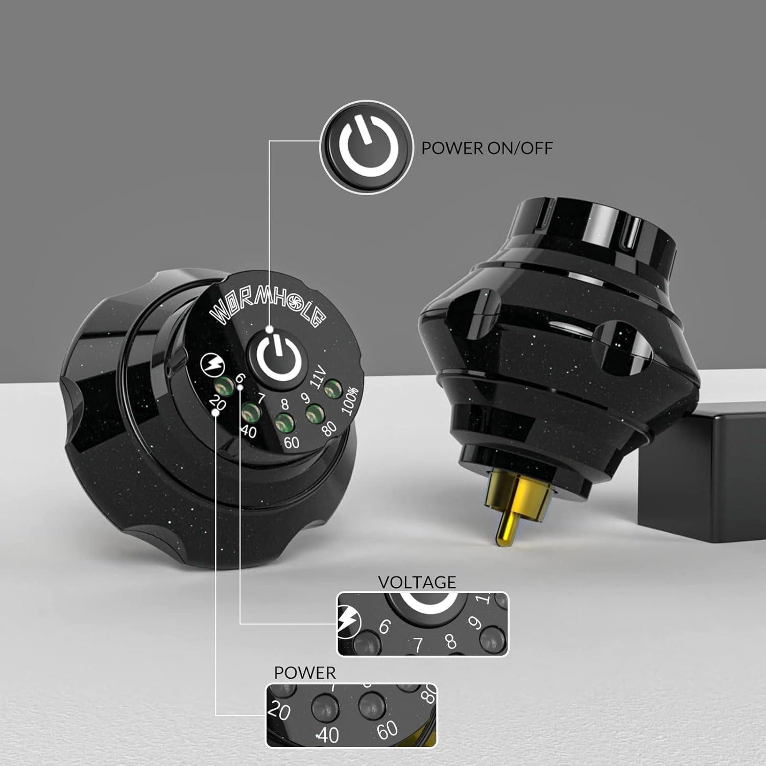 Kit de Tatuaje Inalámbrico Wormhole WTK178 con Batería