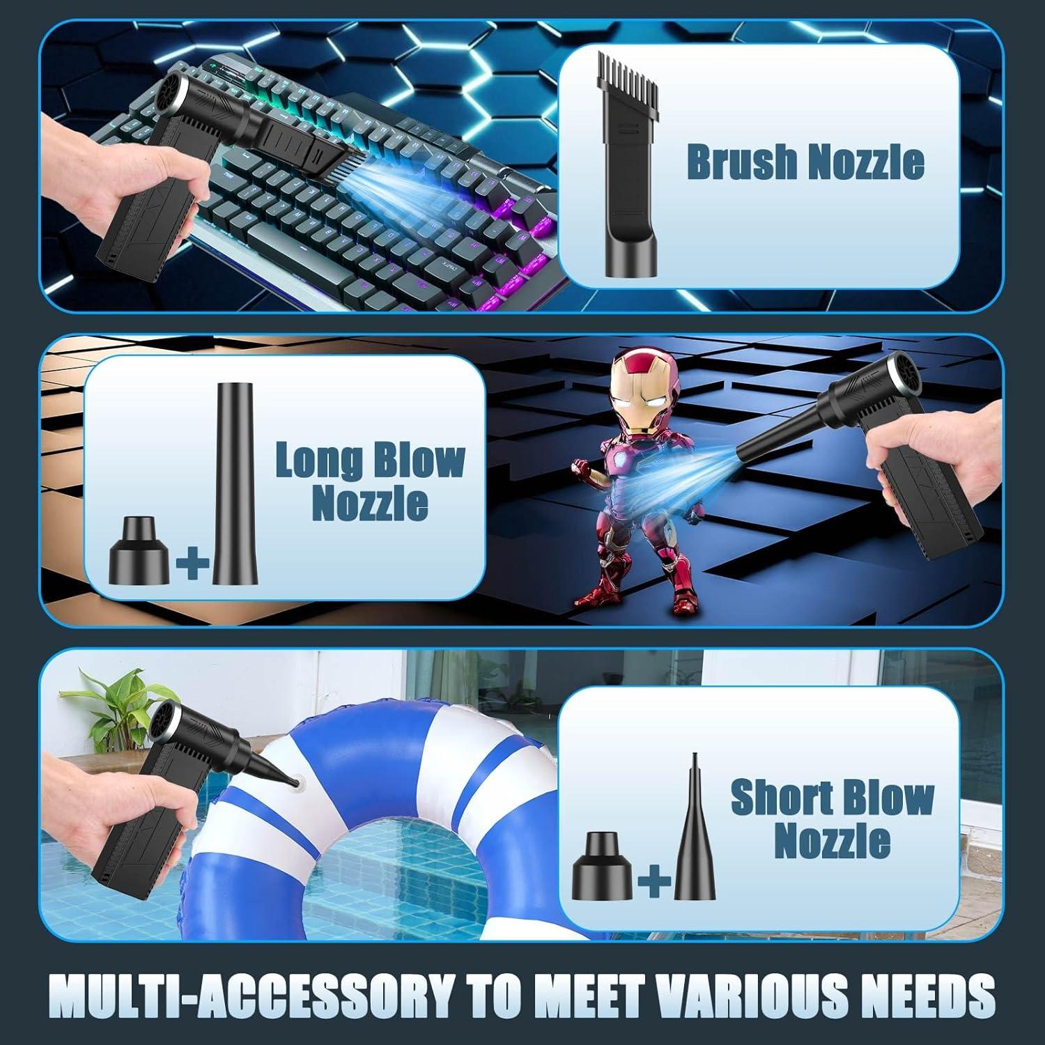 Soplador de Aire Eléctrico Meudeen XF40PRO 120,000 RPM 4 Velocidades