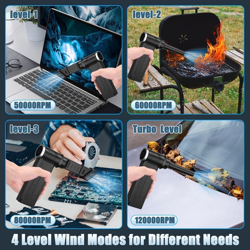 Soplador de Aire Eléctrico Meudeen XF40PRO 120,000 RPM 4 Velocidades